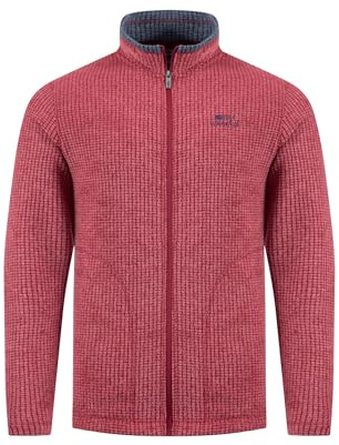 Weird Fish Shires Full Zip Grid Fleece Rhubarb Size M. (Jumper/Sweater/Fleece)