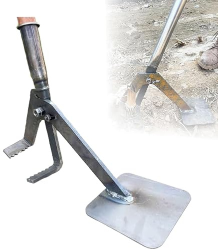 Extracteur de racines d'arbre, outil robuste pour enlever les souches avec effet de levier pour petits arbres, arbustes et racines