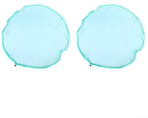Set di 2 retine protettive per la pioggia con fascia elastica regolabile da 95 cm, per barili di pioggia e serbatoi d'acqua, filtro per foglie a maglia fine e schermo a prova di insetti, in bianco
