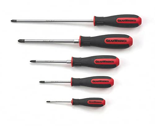 Gearwrench KD80052 5 Pieces Phillip Screwdriver Set