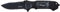 Walther Black Tac Knife TK Einhandmesser mit mattschwarzer Klinge und partiellen Wellenschliff inkl. Glasbrecher