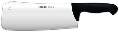 Arcos Couteau à Viande en Acier Inoxydable Nitrum avec Lame de 240 mm – Couteau de Boucher Professionnel, Poignée Ergonomique en Polypropylène – Noir, Série 2900