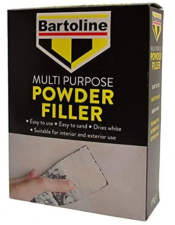 Bartoline Multi Purpose Powder Filler 450g - Strong & Smooth Finish for Plaster, Wood, Brick & Stone – Easy to Mix & Sand
