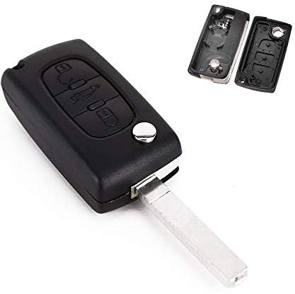 Coque clé plip télécommande 3 Bouton Coffre 107 207 307 308 407 CE0523