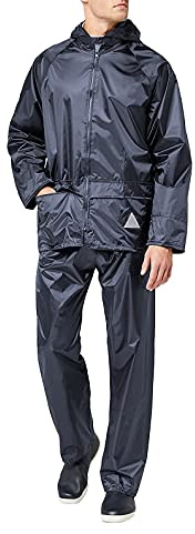 Result Herren Regenanzug bestehend aus Regenjacke und Regenhose, wasserdicht M,Marineblau
