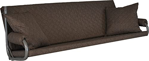 Angerer Freizeitmöbel GmbH Hollywoodschaukel Auflage Elegance Joy - passend für viele 3-Sitzer Hollywoodschaukeln - Schaukelauflage Made in Germany (Taupe)