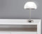 Trango 2017-93 Schreibtischlampe in Nickel matt mit satinierte Glasschirm *DALLAS* Tischleuchte, Nachttischlampe, Nachtischlampe, Fensterbankleuchte inkl. 5 Watt LED Modul 3000K warmweiß