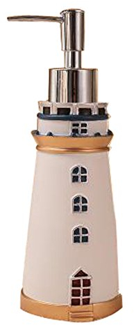 Blancho Retro Art-Badezimmer Seifenspender Shampoo Container [Leuchtturm] - Weiß - 300ml