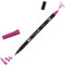Tombow AB-T685 Fasermaler ABT Dual Brush Pen mit zwei Spitzen, deep magenta