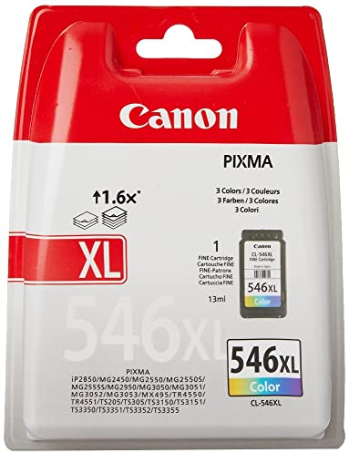 Canon Originaltinte CL-546 XL, Größe XL, Farbe, Plastikverpackung (alte Version)