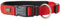 HUNTER Hundehalsung NEOPREN VARIO PLUS, Farbe: rot/schwarz, strapazierfähiges Nylon, weiche Neoprenpolsterung, stufenlos verstellbar, mit Zugentlastung, pflegeleicht, komfortabel, Größe: M-L/2,5