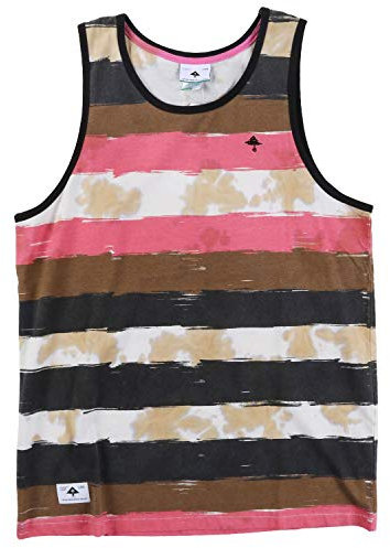 LRG Herren Cape Town Stripe Tank Top Hemd, Schwarz, XL