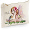 Canvas Pouch Tasche Waschtasche Fee Elfe & Vögelchen Vogel individuell Bedruckt Name Wunschname Kulturbeutel Motiv cl20 ilka parey wandtattoo-welt®