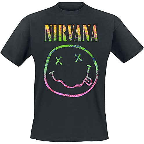 Nirvana Sorbet Ray Männer T-Shirt schwarz L 100% Baumwolle Band-Merch, Bands