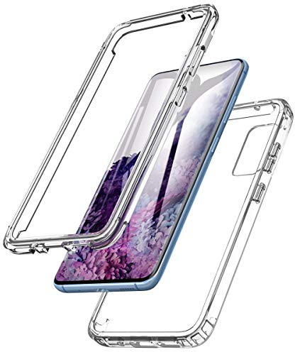 NWNK13 For Samsung Galaxy S20 FE 5G / S20 FE 4G Case Crystal Clear Slim Fit Front & Back 360° Case Built-in Screen Protector Full Body Silicone Gel Mobile Phone Cover for Samsung S20 FE(Clear)