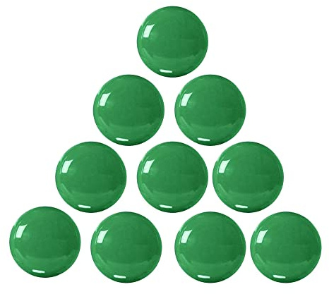 Office Magnets, 30 mm Notice Board Planning Magnets, Red/Yellow/Orange/Purple/Green Refrigerator and Whiteboard Magnets Magnetic Button 10/20/50/100Pcs (10Pcs Green)