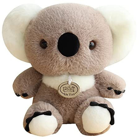 EXQUILEG Kuscheltier Koala, Naturgetreues Plüschtier mit lebensechtem Gesichtsausdruck (22cm)