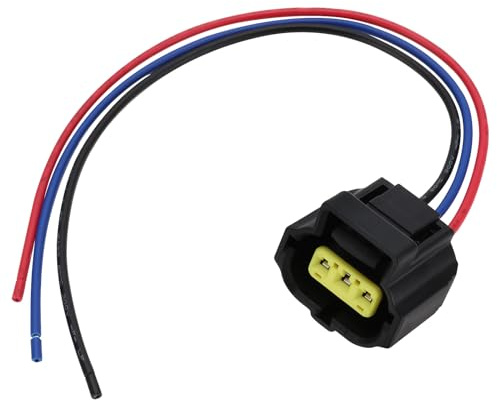 YINETTECH Car 3 Pin Alternator Plug Connector Wire Harness 184032-1 Compatible with Mondeo Focus Transit Fiesta Car Replacement Parts