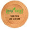 PORTENTUM Papel freidora aire 100 unidades de 20-24 cm Redondo. Papel Air Fryer Grado alimenticio BPA free, FDA y LFGB