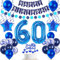 Deko 60. geburtstag mann luftballon blau tortendeko 60 geburtstag mann deko geschenk für 60. Geburtstag mann blau Geburtstagsdeko 60 jahre mann geburtstags deko ballon 60 Geburtstag Deko Männer