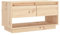 Helloshop26 Meuble TV multimédia étagère télévision Buffet téléviseur Salle à Manger Salon Chambre 74 x 34 x 40 cm Bois de pin Massif Brun 02_0026202