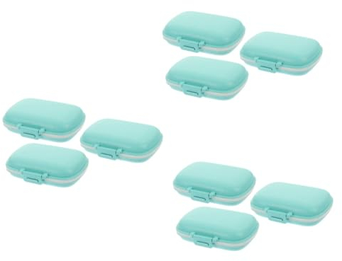 CLISPEED 9 Stk Aufbewahrungsbox Für Tabletten Pillen-organizer 7-tage-fall Drogenhalter Befestigungshalter Vitaminsortierer Chill-pille Reisen Pp Haushalt Aufbewahrungskiste