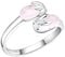 PACKOVE Schmuck Für Mädchen Manschettenring Für Damen Mädchen Schmuck Stein Offener Ring Metall Ring Kristall Offener Ring Ringe Hibiskus-stein Fräulein Rosa Hase