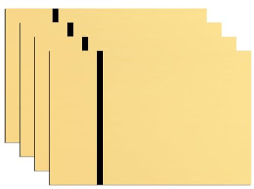 ATOMSTACK Lot de 4 plaques gravées au laser, bicolores, 20 x 30 cm, pour la signalisation de jardin, de cour, de bureau, de mur, de rue et logos mat brossé