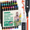 Artistro 24 Dual-Tip Alkoholmarker – Alkoholbasierte Stifte-Set, Meißel- + Feine Spitze, Schnell trocknend, Lichtbeständige Tinte