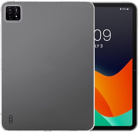 kwmobile Case Compatible with Xiaomi Pad 6S Pro 12.4 Case - Soft TPU Back Protector Cover for Tablet - Transparent