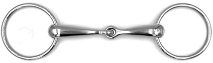 ES0109 ErgoBit Wassertrense Einfach Gebrochen Edelstahl 65/18mm, 14.5 cm | Equine Smile Ringtrense Anatomisch Maulfreundlich Ergonomisch Gebiss Pferd Pony Maulschonend Reitsport Trensengebiss Dick