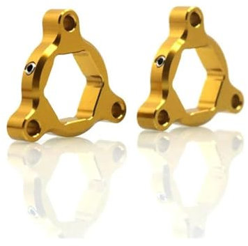WUYUEY Regolatori Precarico Forcella Anteriore per KA&WASAKI Z750 2007-2009 Moto Sospensione Anteriore Forcella Precarico Regolatori cap(Oro)
