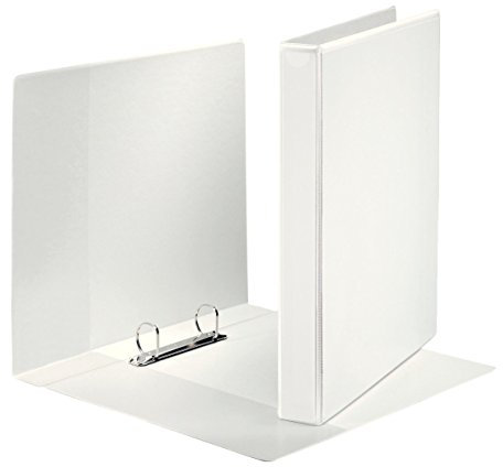 Esselte 830080 - cartella personalizzabi di 2 anelli dorso 25 mm, bianco, 1 pezzo