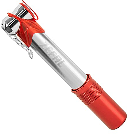 Zefal 36251 - mini-aluminium-pumpe, silber/rot micro air profil