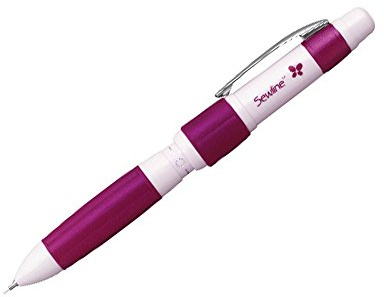 Sewline Wood Mechanical Fabric Pencil Trio-Black and White Lead Plus Tracer Point