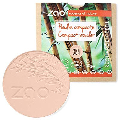 Zao Nachfüllpack für Kompaktpuder, 9 g, Farbe: Capuccino