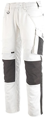 Mascot Unisex Mannheim Hose Mannheim Größe 82C52 in weiß/dunkelanthrazit (1er Pack)