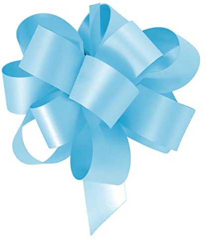 Pull Bow Ribbons - Pack of 10 (Sky Blue)