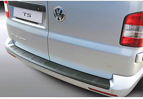 RGM ABS Heckstoßstangenschutz kompatibel mit Volkswagen T5 Caravelle/Multivan 2012-2015 'Ribbed' (für unlackierte Stoßstangen) Schwarz
