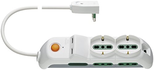 Vimar FP00526.C.B Presa 2univ.+4P17/11+SPB17+int+2USB+SPDb