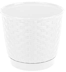Maceta RATOLLA ROUND 2L., dimensiones (mm) 165x165x142, color Blanco
