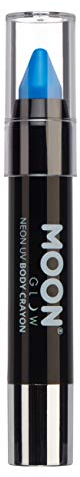 Moon Glow Crayón corporal en barra de pintura UV neón para rostro y cuerpo Azul intenso