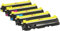 5er Set Premium Toner kompatibel für Brother TN230 DCP-9010CN HL-3040CN HL-3045CN HL-3070CW HL-3075CW MFC-9120CN MFC-9125CN MFC-9320CW MFC-9325CW | Schwarz 2.200 Seiten & Color je 1.400 Seiten