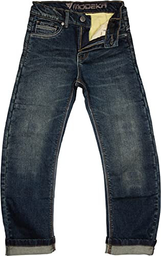 Modeka Alexius Pantaloni Tessili Moto per Bambini (Blue,152)