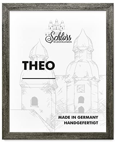 Schloss BILDERRAHMEN Theo 67x90 cm, Dekor Grau Gewischt