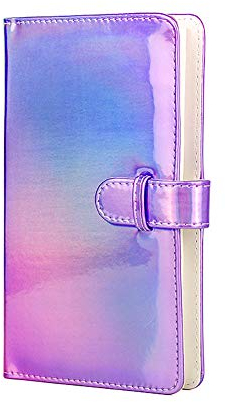 Mini Fotoalbum 3 Zoll 96 Taschen album für Fujifilm Instax Mini 12 11 9 8 8+ 25 7s 50 90 Polaroid Snap/Zip/ Z2300/ PIC-300, HP Sprocket, Kodak Mini 3 Zoll Film (Coloful Purple)