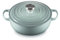Le Creuset Sauteuse ronde signature en fonte émaillée, 3,5 l, sel de mer