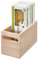 iDesign Aufbewahrungsbox mit Griffen, Küchenschrank Organizer aus Paulownia-Holz für Regal oder Vorratsschrank, vielseitige Kiste zur Aufbewahrung, beige