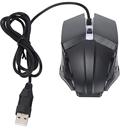 Mouse da Gioco Cablato, Mouse Meccanici Retroilluminati RGB Ergonomici con Luce Respiratoria per PC/Notebook/OSX/Windows XP/7/8/10