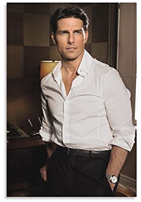 LIANGFANG Tom Cruise berühmter schöner Schauspieler-Kunstfoto 24 Gemälde auf Leinwand, Wandkunst, Poster, Scrollbild, Druck, Wohnzimmer, Wanddekoration, Heimposter, 30 x 45 cm